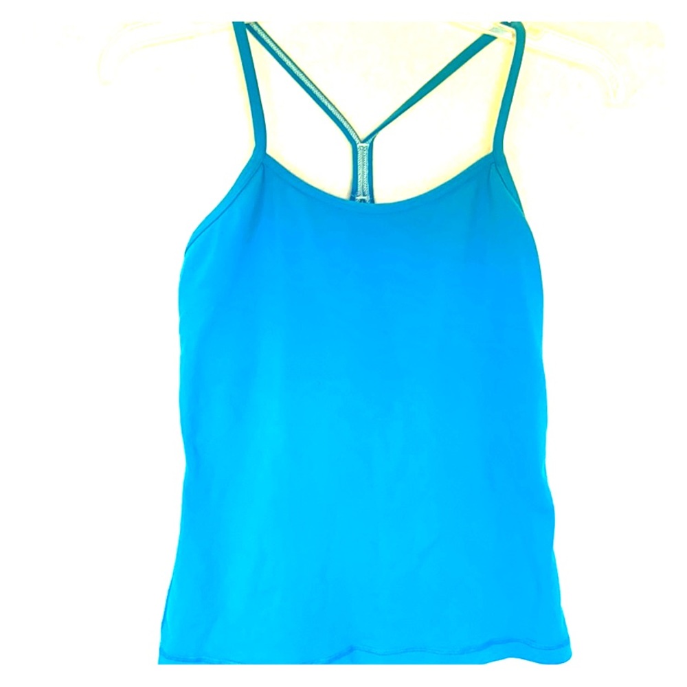 ♥️ LULULEMON POWER Y BLUE TANK TOP SIZE 8